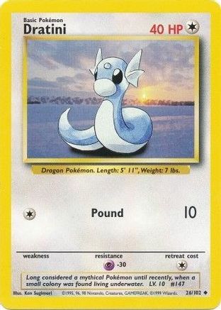 Dratini - 026/102 - Base Set Normal