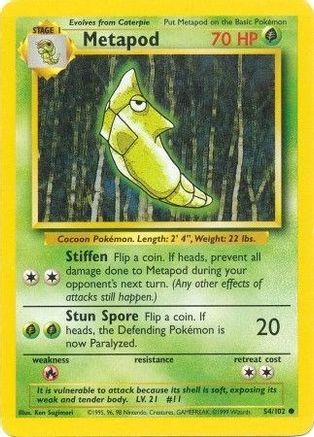 Metapod (54/102) - Base Set - Common