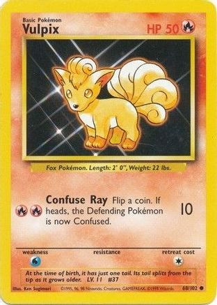 Vulpix - 068/102 - Base Set Normal