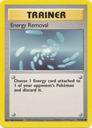 Energy Removal - 092/102 - Base Set Normal