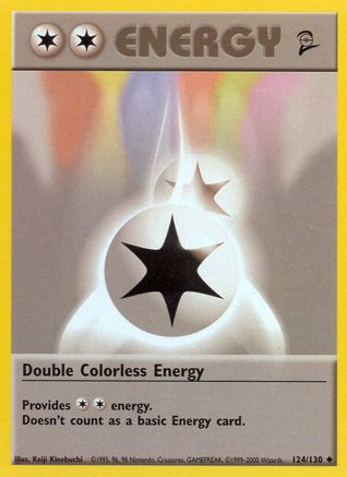 Double Colorless Energy - 124/130 - Base Set 2 Normal