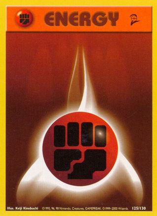 Fighting Energy - 125/130 - Base Set 2 Normal