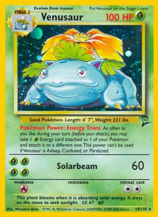 Venusaur - 018/130 - Base Set 2 Holofoil