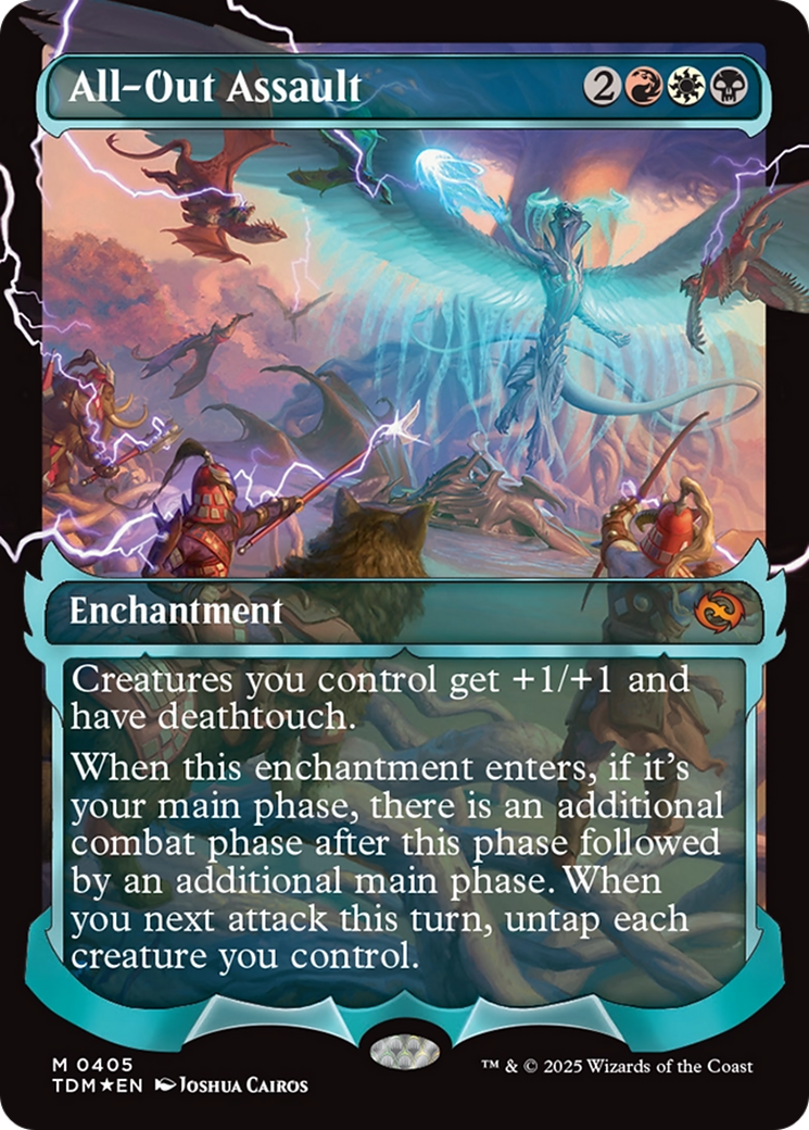 All-Out Assault (Showcase) (TDM-405) - Tarkir: Dragonstorm: (Showcase) Foil