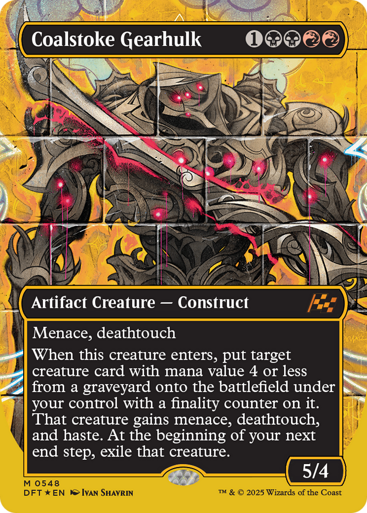Coalstoke Gearhulk (Borderless)(DFT-548) - Aetherdrift Foil