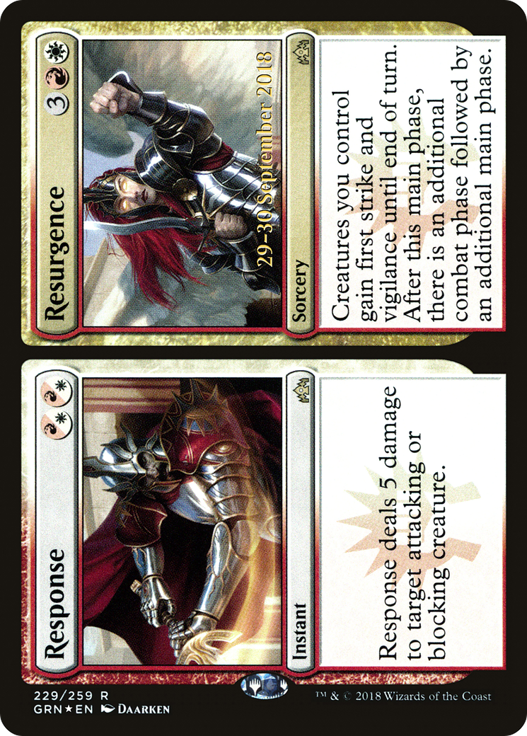 Response // Resurgence (PRE-229S) - Guilds of Ravnica Promos (Prerelease) Foil
