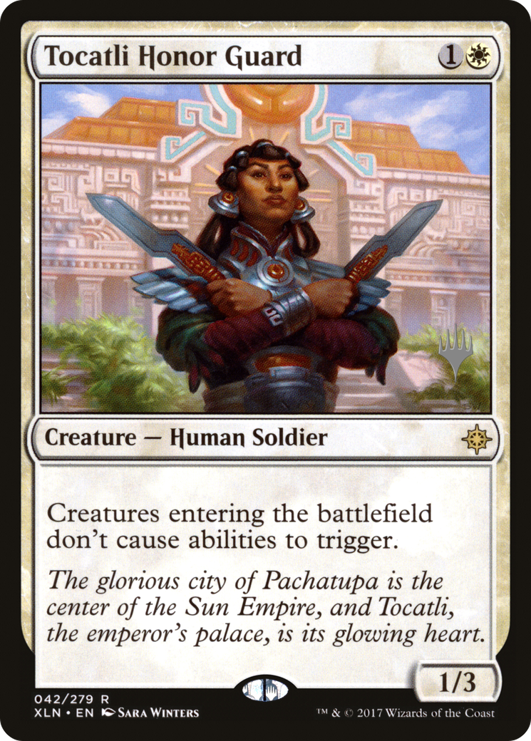 Tocatli Honor Guard (PPM20-42P) - Ixalan Promos (Promo Pack) Foil