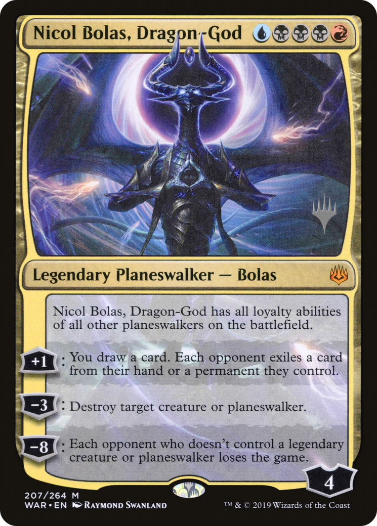 Nicol Bolas, Dragon-God (PPM20-207P) - War of the Spark Promos Foil (Promo Pack)
