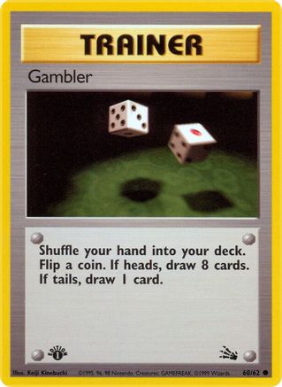 Gambler 060/062 - Fossil 1st Edition - Common