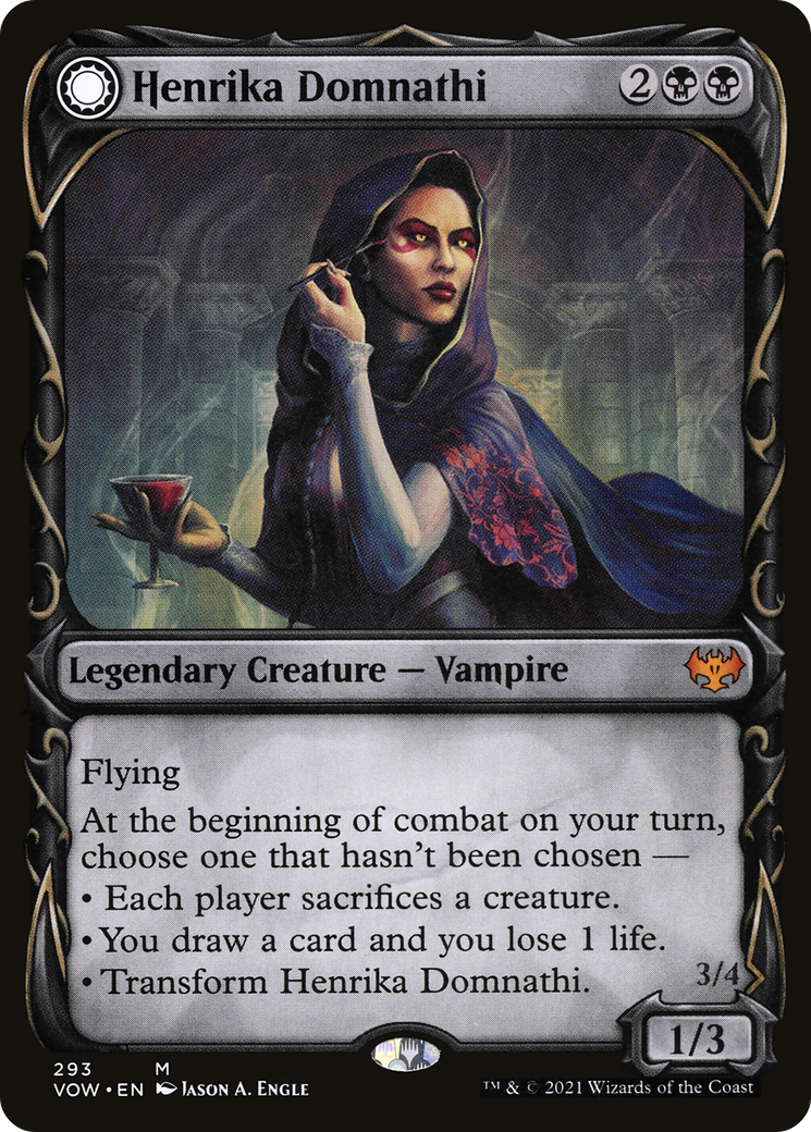 Henrika Domnathi (Showcase) (VOW-293) - Innistrad: Crimson Vow: (Showcase, Double Faced Transform)