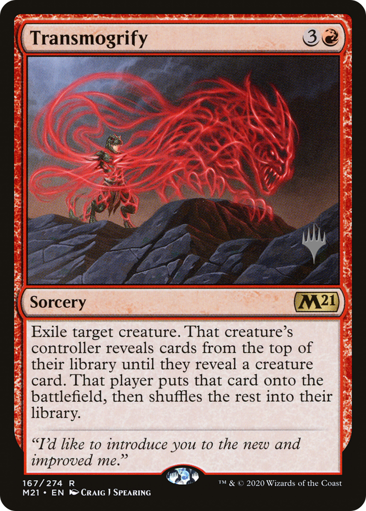 Transmogrify (PPM21-167P) - Core Set 2021 Promos (Promo Pack) Foil