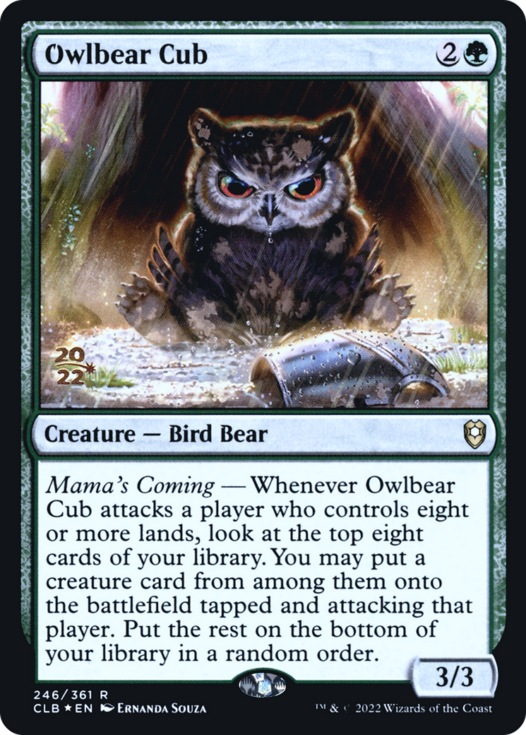 Owlbear Cub (PRE-246S) - Battle for Baldur's Gate Promos (Prerelease) Foil