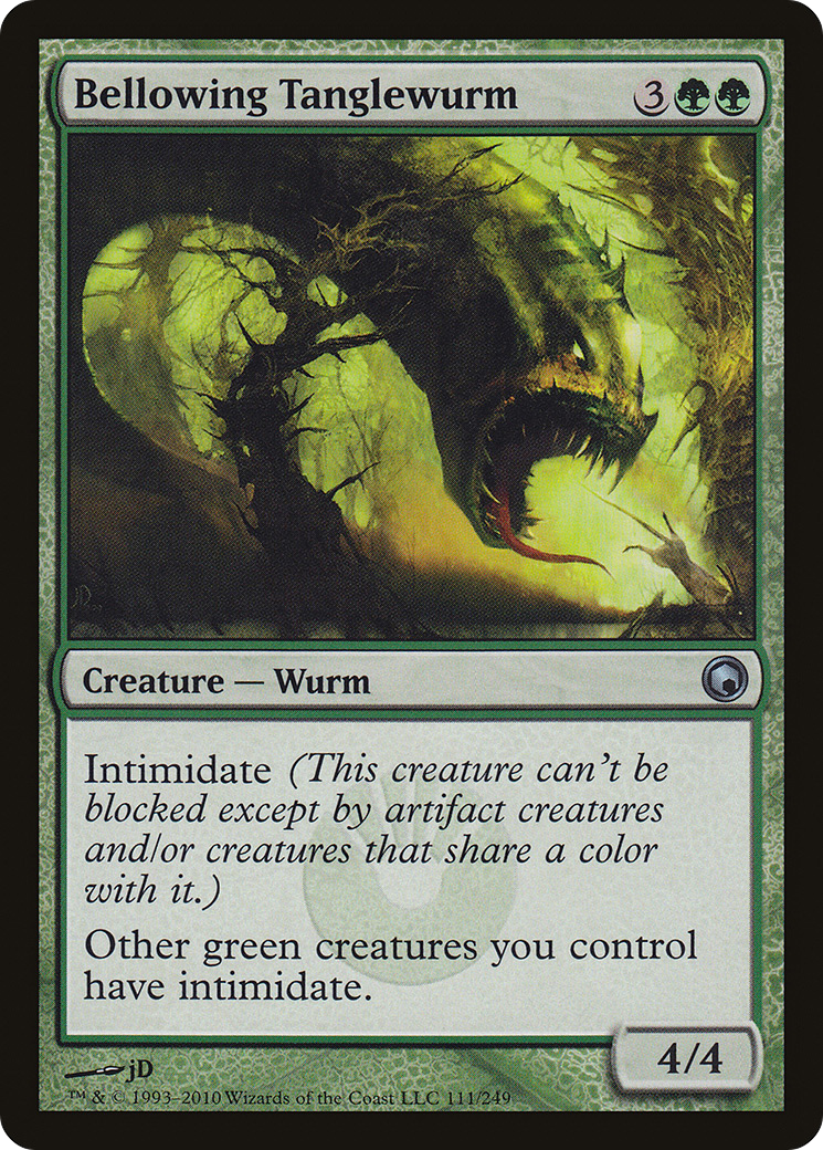 Bellowing Tanglewurm (SOM-111) - Scars of Mirrodin Foil