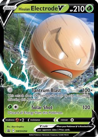 Hisuian Electrode V SWSH294 - SWSH Sword & Shield Promo Cards Holofoil - Promo