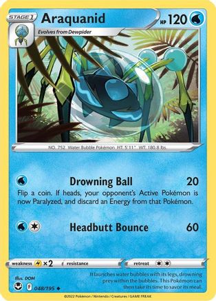 Araquanid 048/195 - SWSH12 Silver Tempest Normal - Uncommon