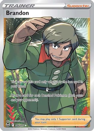 Brandon (Full Art) 188/195 - SWSH12 Silver Tempest Holofoil - Ultra Rare