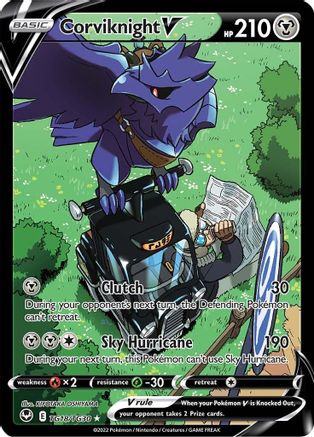 Corviknight V TG18/TG30 - SWSH12 Silver Tempest Trainer Gallery Holofoil - Ultra Rare