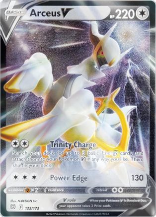 Arceus V 122/172 - METAL - Miscellaneous Cards & Products Holofoil - Promo