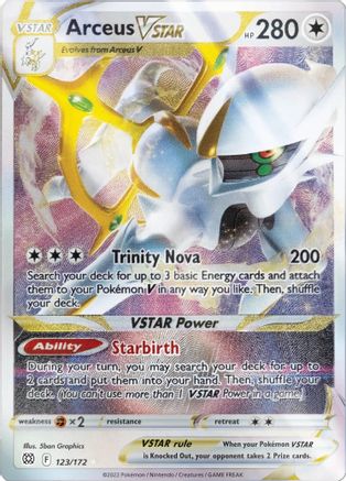 Arceus VSTAR (Metal Card) (123/172) - Miscellaneous Cards & Products Holofoil - Promo