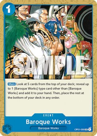 (OP01-090) Baroque Works - Romance Dawn Normal