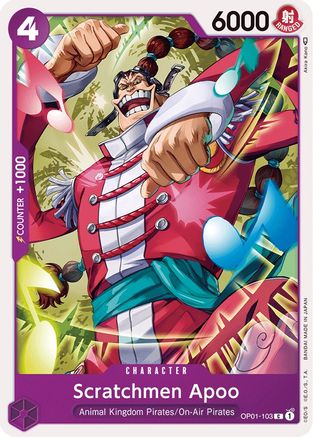 (OP01-103) Scratchmen Apoo - Romance Dawn Normal