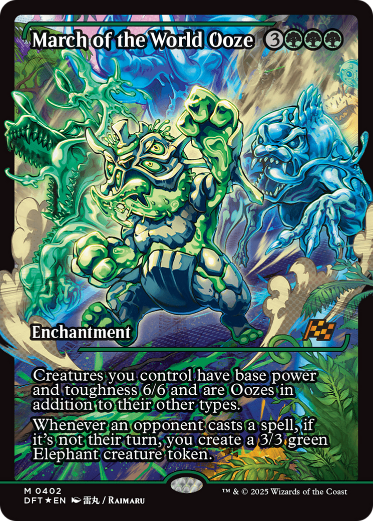 March of the World Ooze (Showcase) (DFT-402) - Aetherdrift: (Showcase) Foil