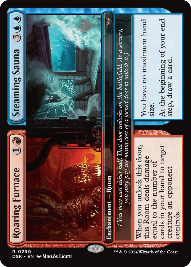 Roaring Furnace // Steaming Sauna (PPDSK-230) - Duskmourn: House of Horror Promos Foil (Promo Pack)