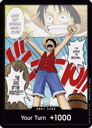 (OP01-000) DON!! Card (Luffy Manga Pannel) (Alternate Art) - Romance Dawn Foil