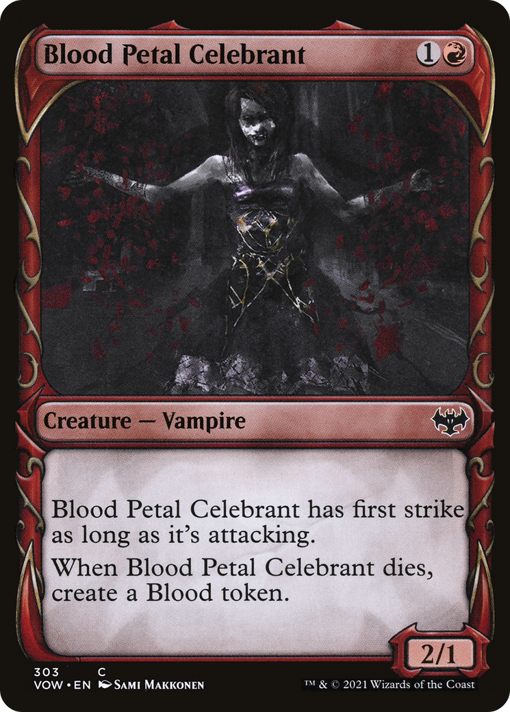 Blood Petal Celebrant (Showcase) (VOW-303) - Innistrad: Crimson Vow: (Showcase)
