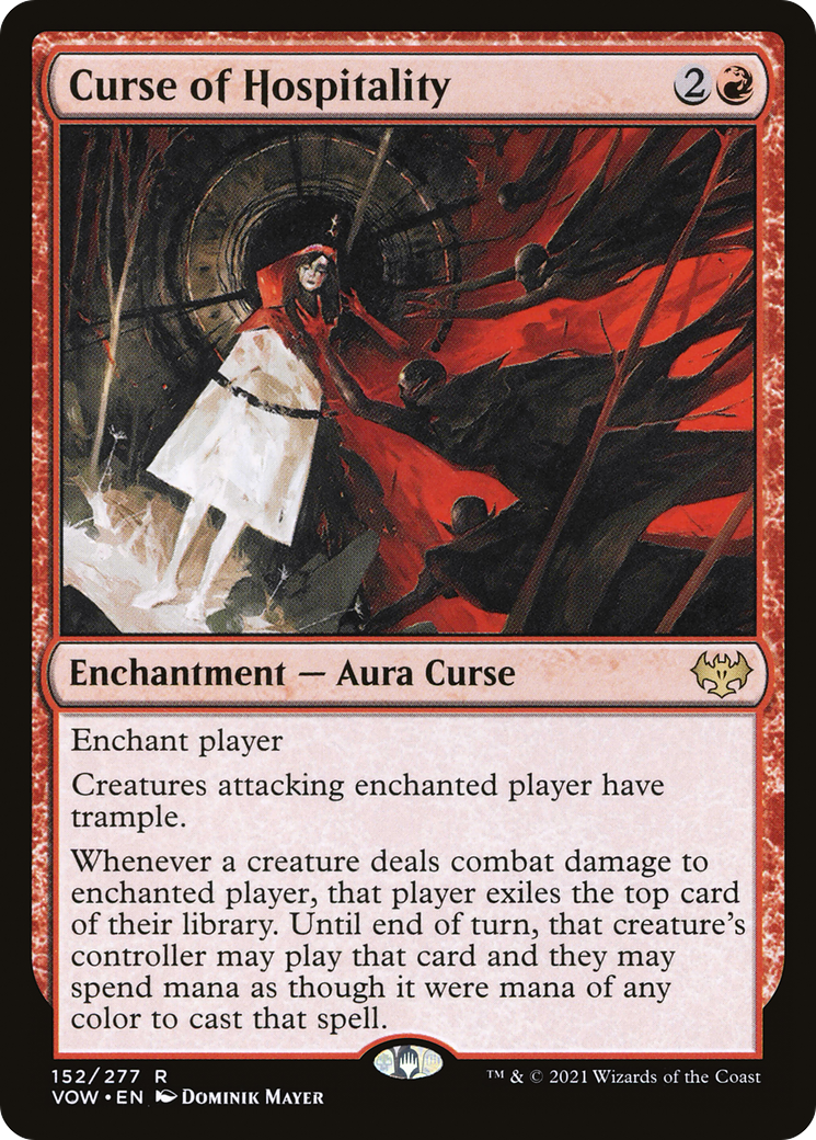 Curse of Hospitality (VOW-152) - Innistrad: Crimson Vow Foil