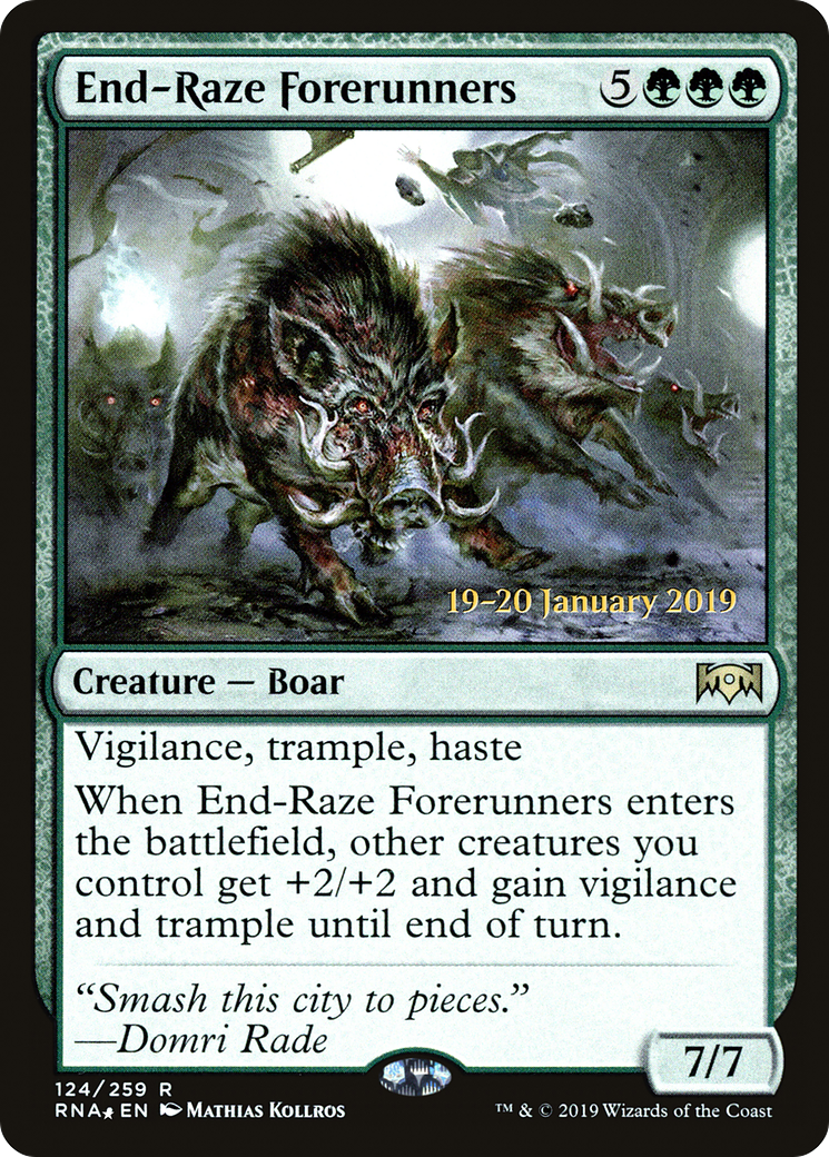 End-Raze Forerunners (PRE-124S) - Ravnica Allegiance Promos (Prerelease) Foil