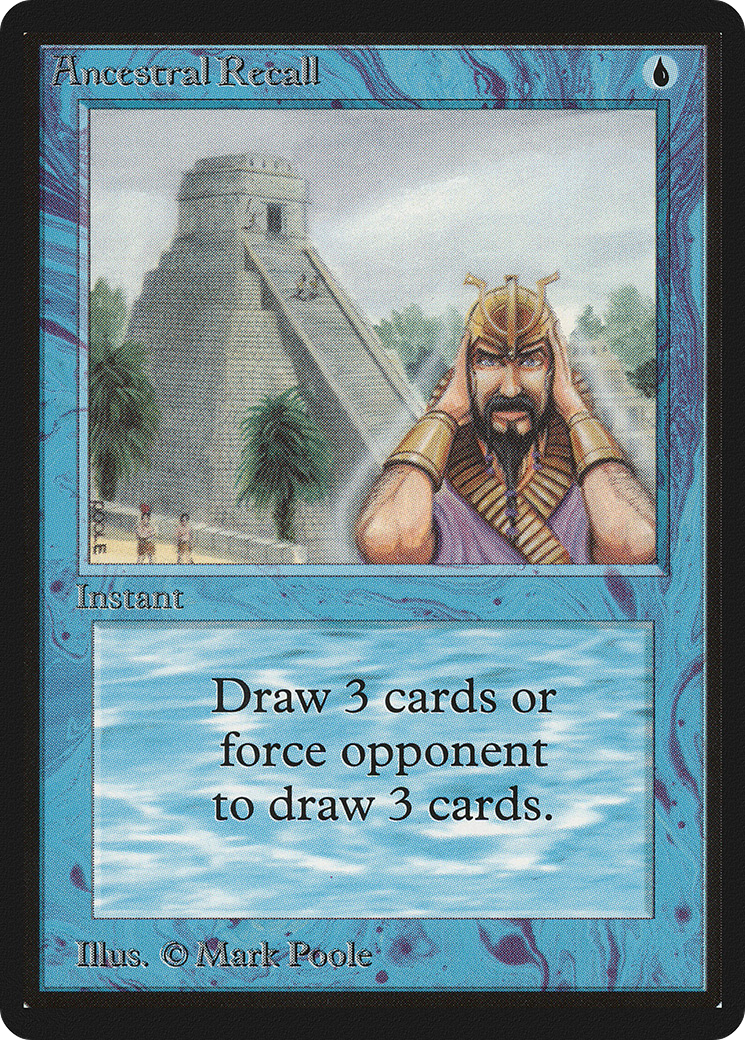 Ancestral Recall (LEB-048) - Limited Edition Beta