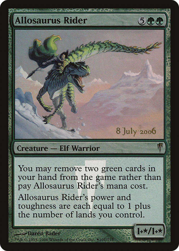 Allosaurus Rider (PRE-101★) - Coldsnap Promos (Prerelease) Foil