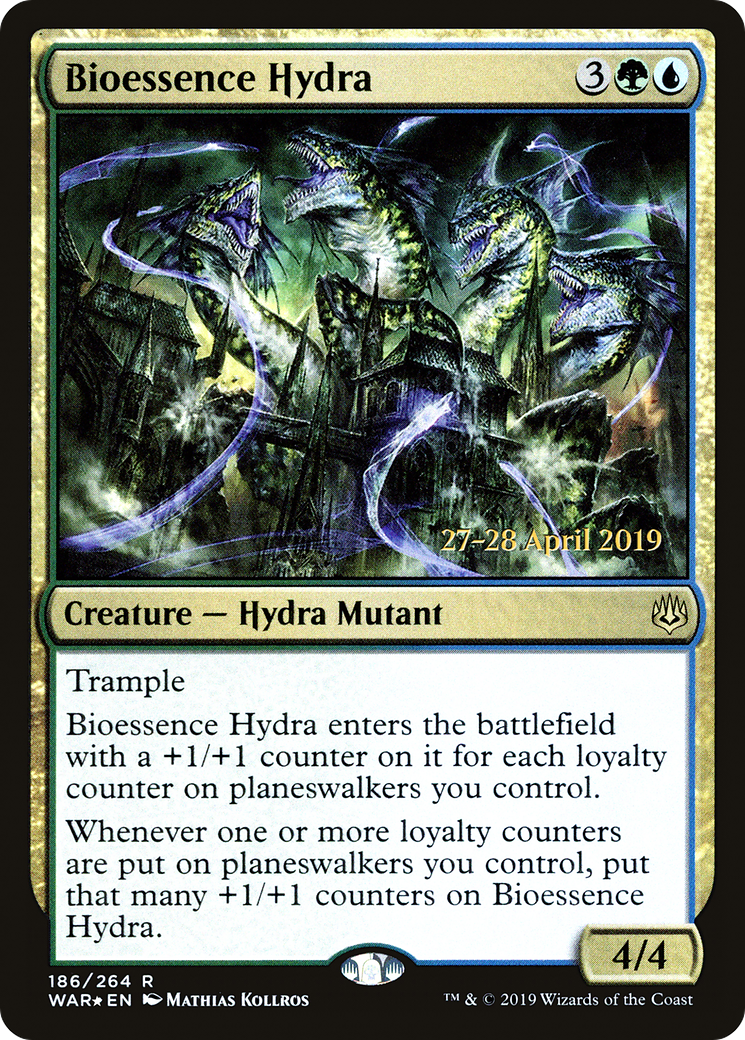 Bioessence Hydra (PRE-186S) - War of the Spark Promos (Prerelease) Foil