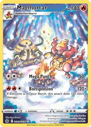 Magmortar - GG03/GG70 - Crown Zenith Galarian Gallery Holofoil