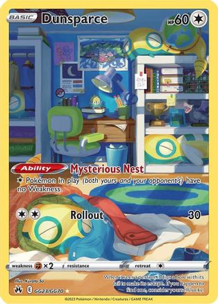 Dunsparce - GG23/GG70 - Crown Zenith Galarian Gallery Holofoil