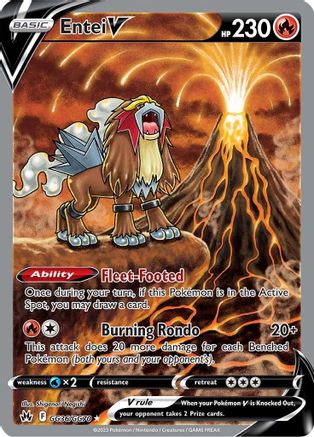 Entei V - GG36/GG70 - Crown Zenith Galarian Gallery Holofoil