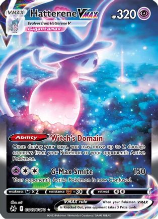 Hatterene VMAX - GG47/GG70 - Crown Zenith Galarian Gallery Holofoil