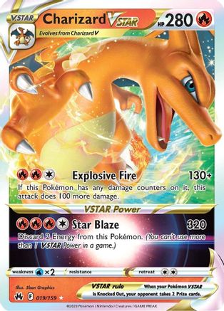 Charizard VSTAR - 019/159 - Crown Zenith Holofoil - Ultra Rare