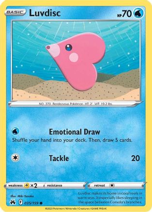 Luvdisc - 035/159 - Crown Zenith Reverse Holofoil