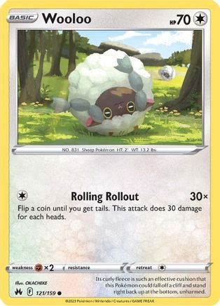 Wooloo - 121/159 - Crown Zenith Reverse Holofoil