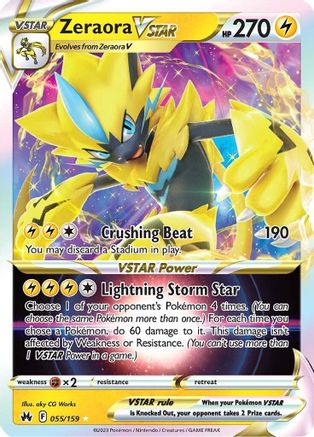 Zeraora VSTAR - 055/159 - Crown Zenith Holofoil