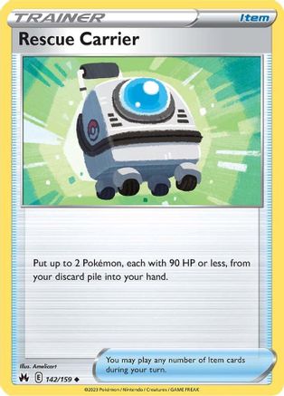 Rescue Carrier - 142/159 - Crown Zenith Reverse Holofoil