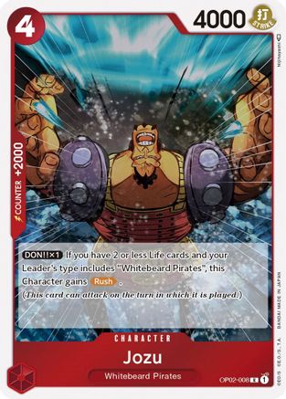 (OP02-008) Jozu - Paramount War Normal