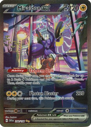 Miraidon ex (244/198) - SV01 Scarlet & Violet Base Set Holofoil - Special Illustration Rare