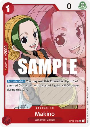 (OP02-015) Makino - Paramount War Normal