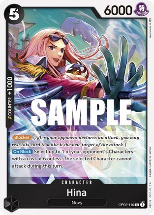 (OP02-110) Hina - Paramount War Foil