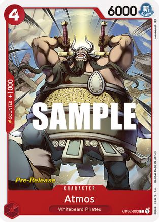 (OP02-003) Atmos - Paramount War Pre-Release Cards Normal