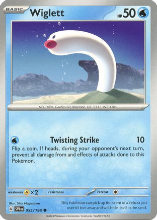 Wiglett (55/198) - SV01 Scarlet & Violet Base Set Reverse Holofoil - Common