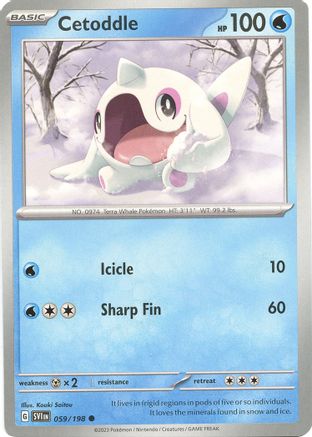 Cetoddle (59/198) - SV01 Scarlet & Violet Base Set Reverse Holofoil - Common